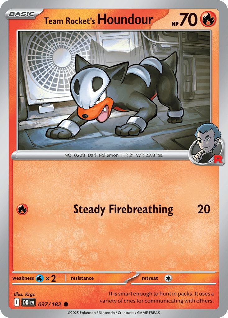 037/182 Team Rocket's Houndour - Destined Rivals