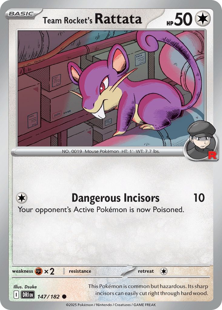 147/182 Team Rocket's Rattata - Destined Rivals