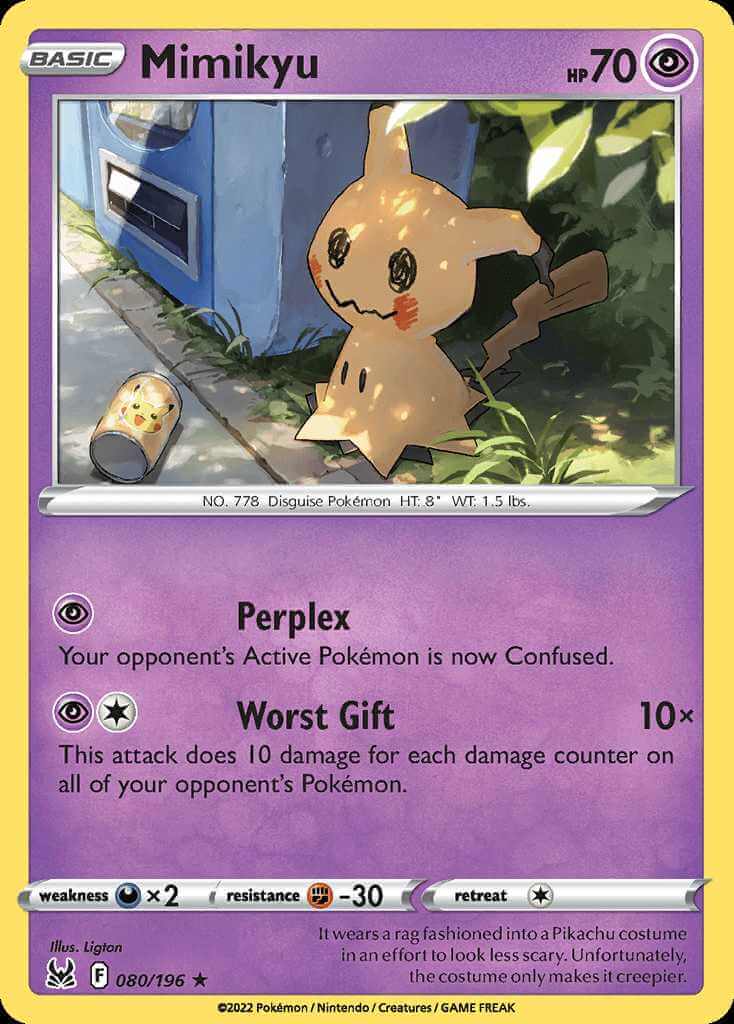 080/196 Mimikyu - Lost Origin