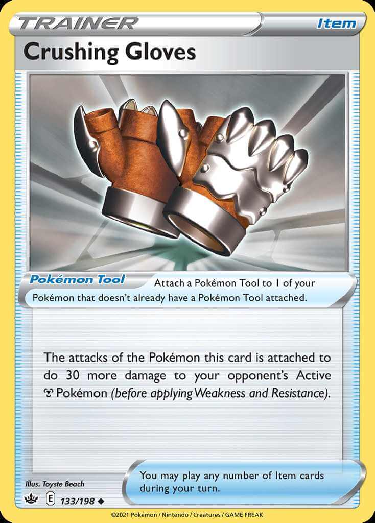 133/198 Crushing Gloves - Chilling Reign