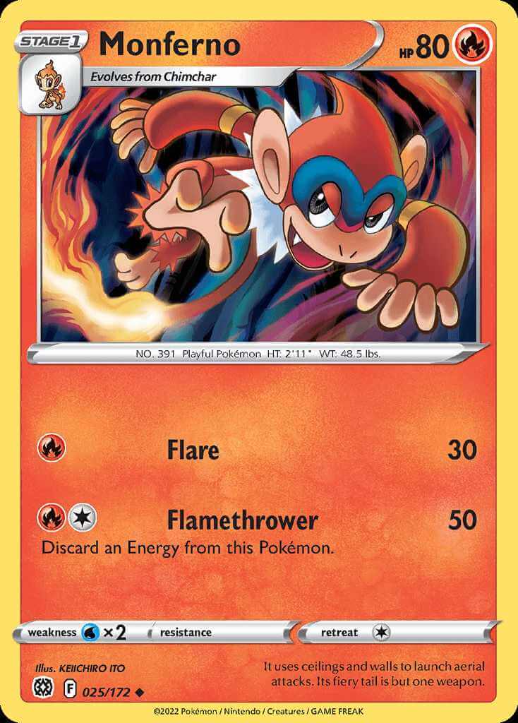 025/172 Monferno - Brilliant Stars