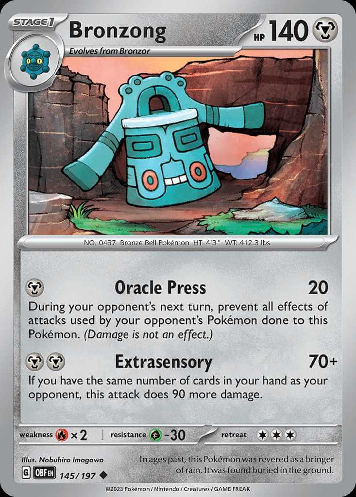 145/197 Bronzong - Obsidian Flames
