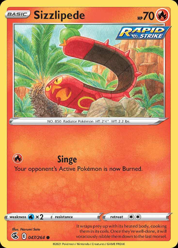 047/264 Sizzlipede - Fusion Strike