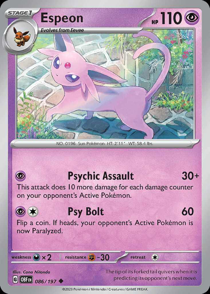 086/197 Espeon - Obsidian Flames