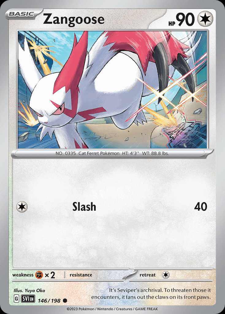 146/198 Zangoose - Scarlet and Violet