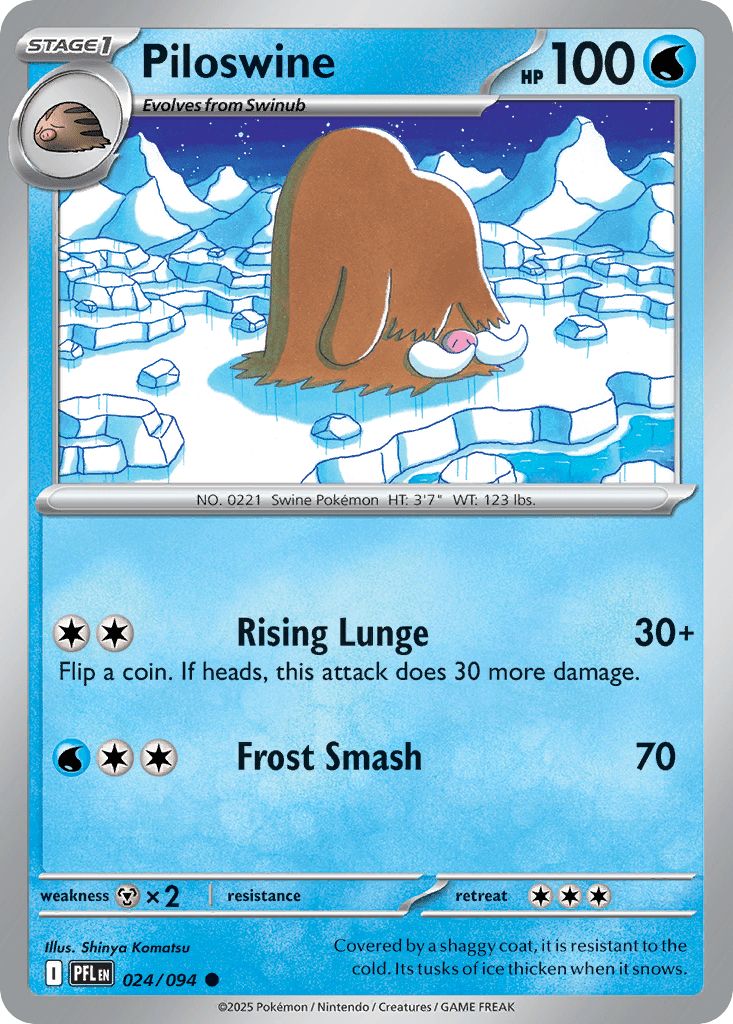 024/094 Piloswine - Phantasmal Flames