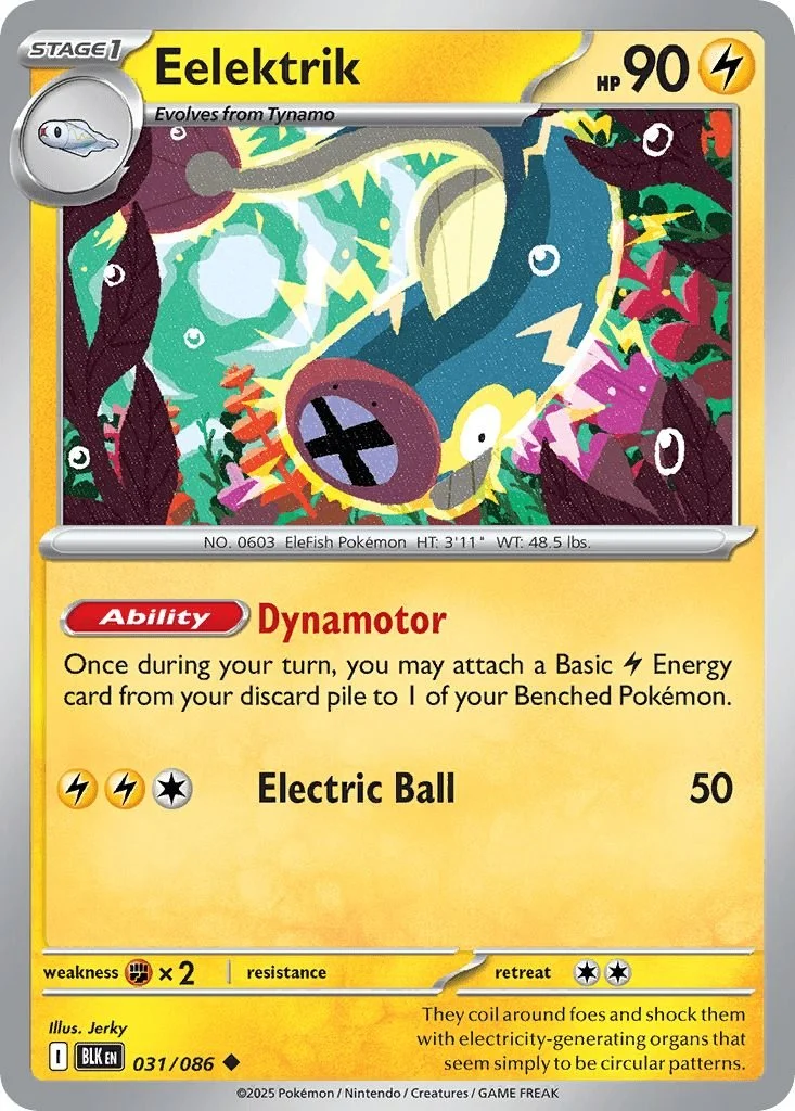 031/086 REVERSE HOLO Eelektrik - Black Bolt