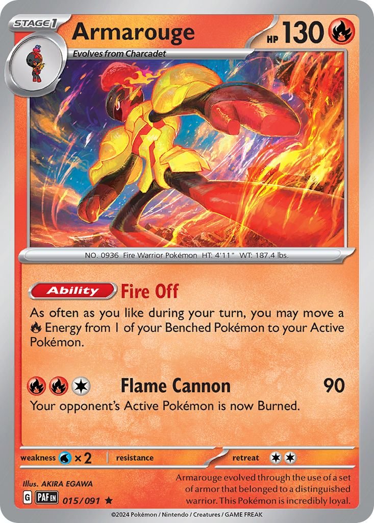 015/091 HOLO Armarouge - Paldean Fates