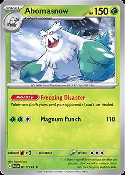 011/193 HOLO Abomasnow - Paldea Evolved