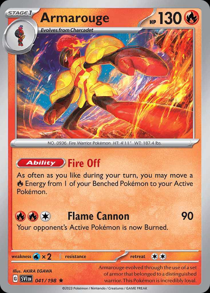 041/198 HOLO Armarouge - Scarlet and Violet