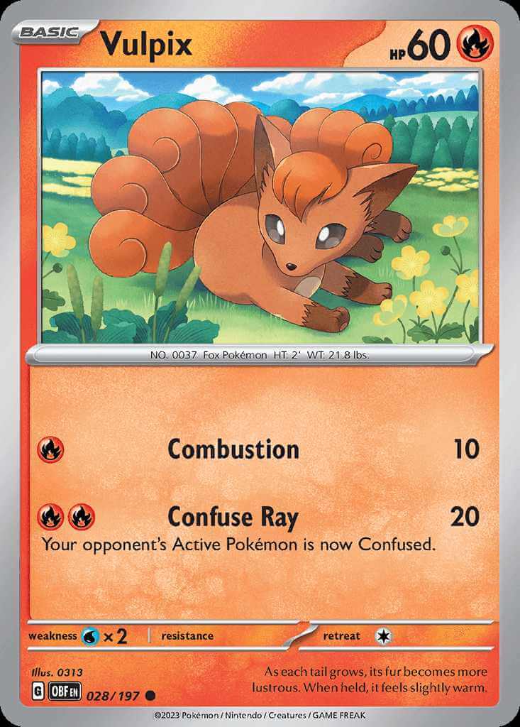 028/197 Vulpix - Obsidian Flames