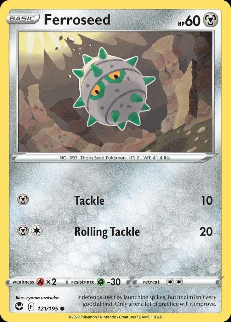121/195 Ferroseed - Silver Tempest