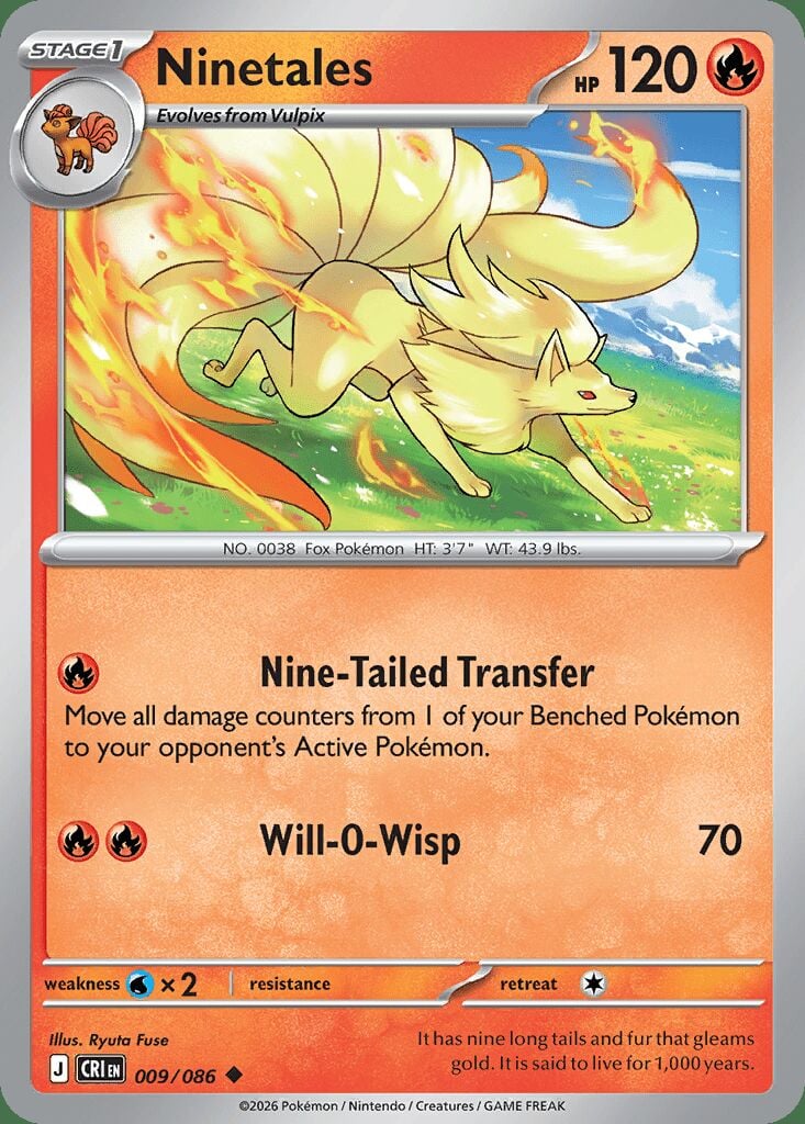 009/086 Ninetales - Chaos Rising