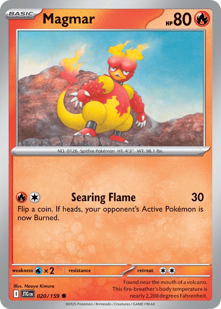 020/159 REVERSE HOLO Magmar - Journey Together