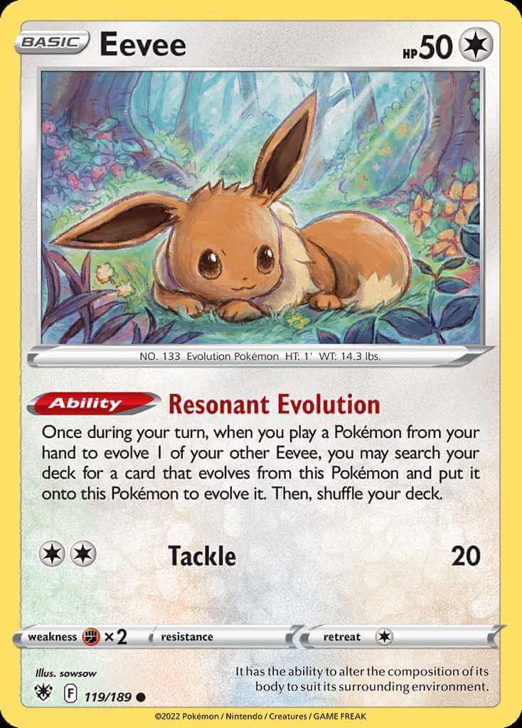 119/189 REVERSE HOLO Eevee - Astral Radiance