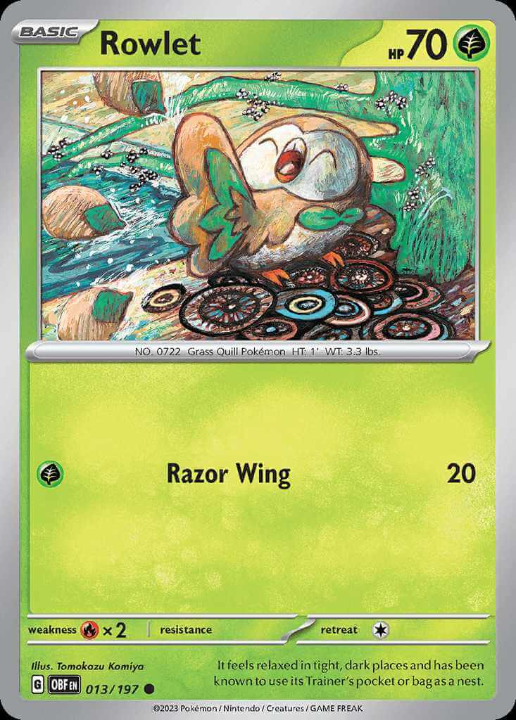 013/197 Rowlet - Obsidian Flames