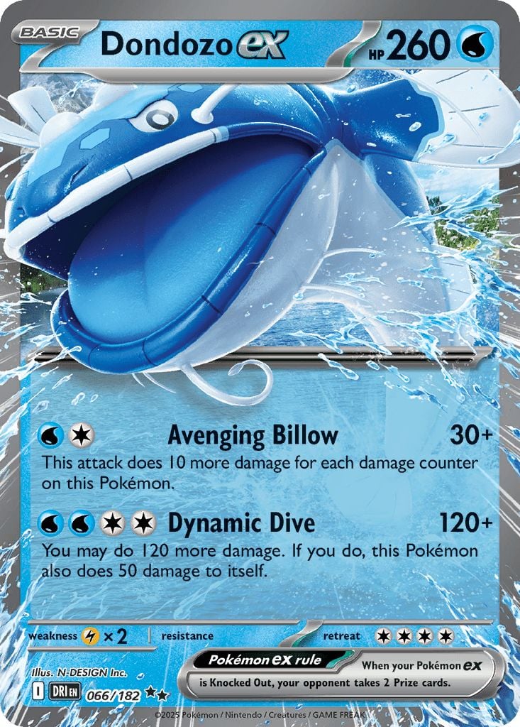 066/182 Dondozo ex - Destined Rivals