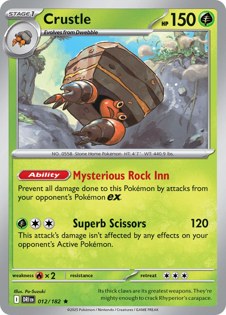 012/182 HOLO Crustle - Destined Rivals