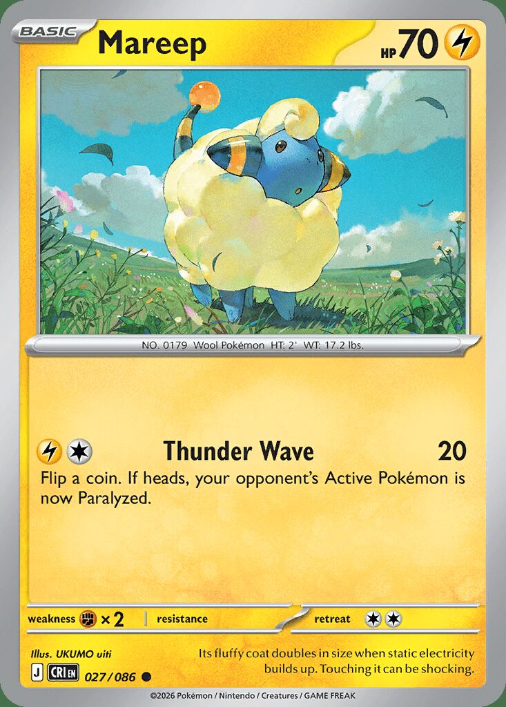 027/086 Mareep - Chaos Rising