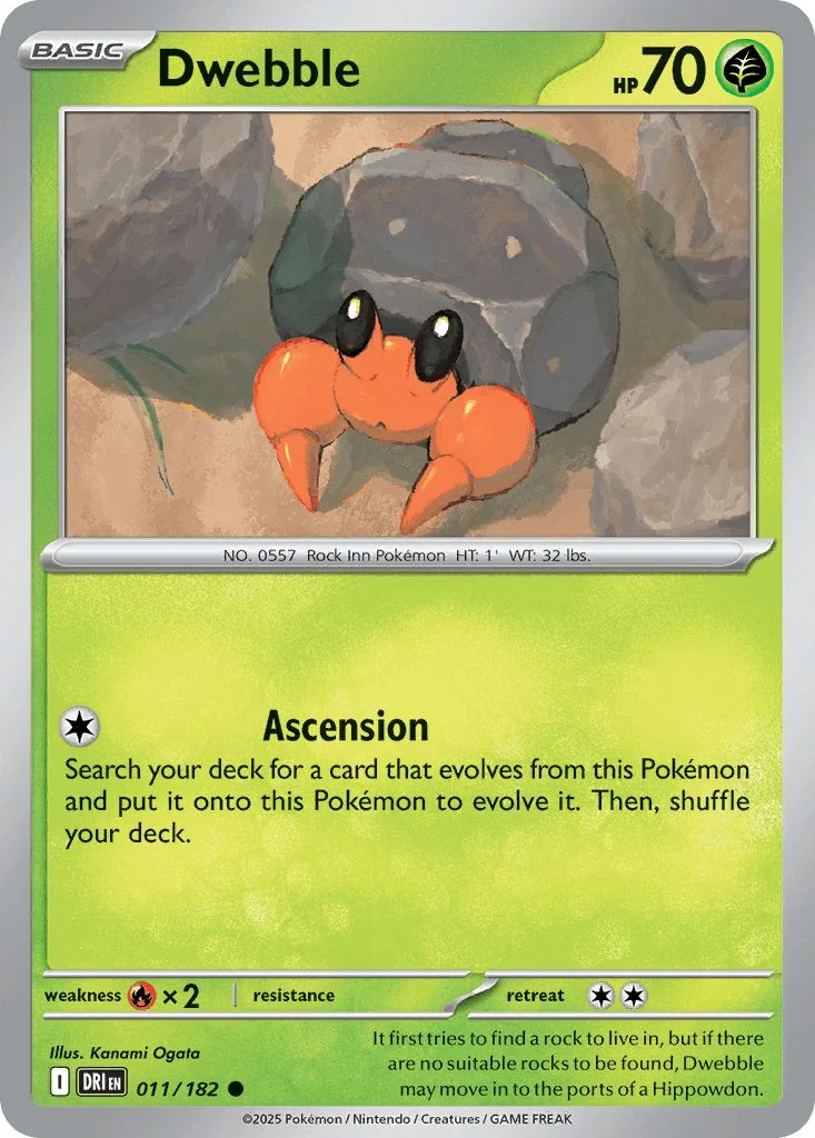 011/182 Dwebble - Destined Rivals