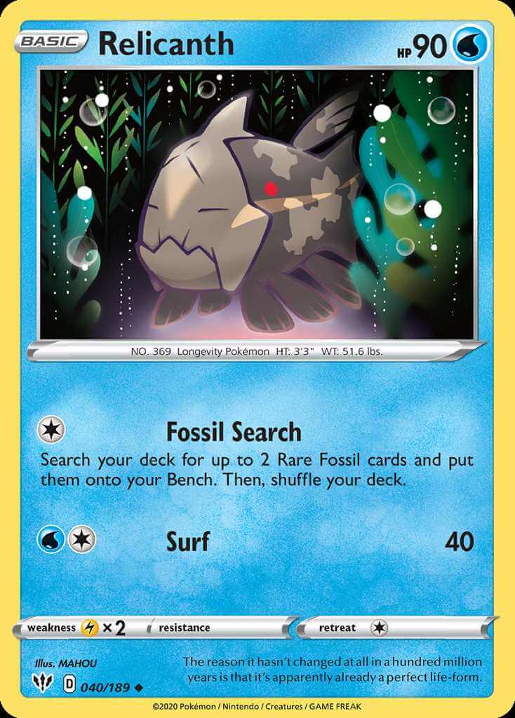 040/189 Relicanth - Darkness Ablaze