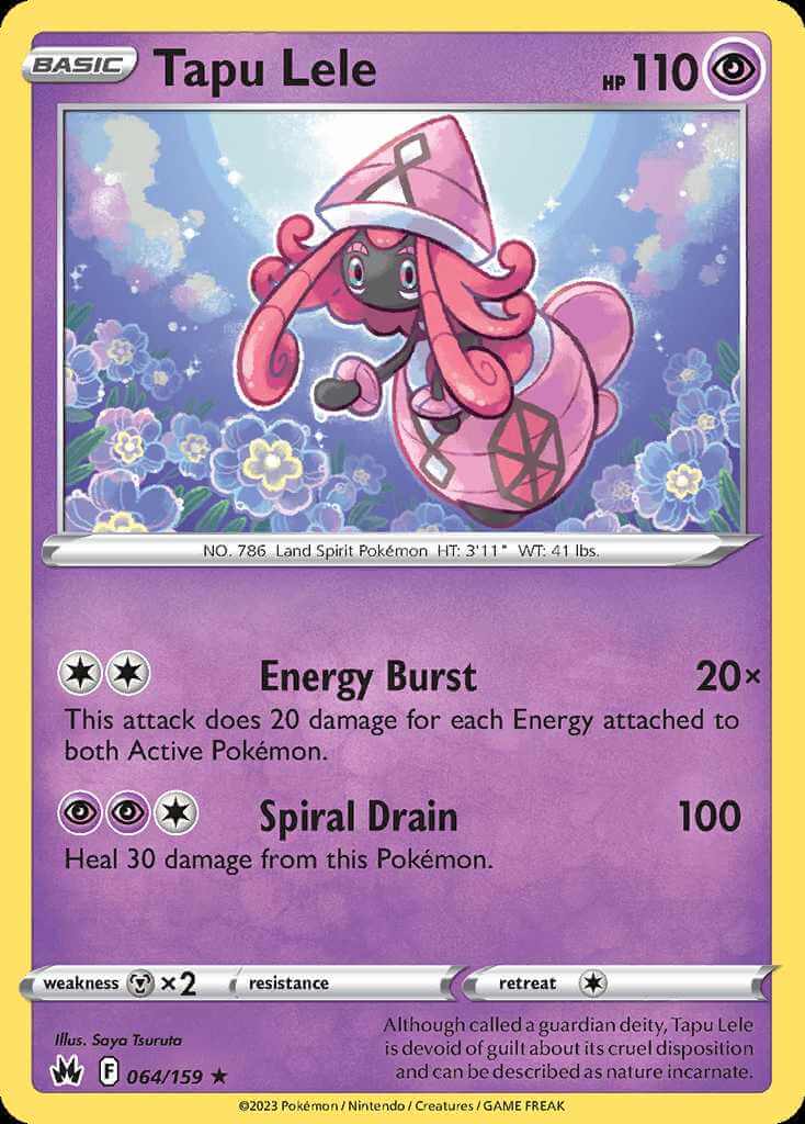 064/159 HOLO Tapu Lele - Crown Zenith