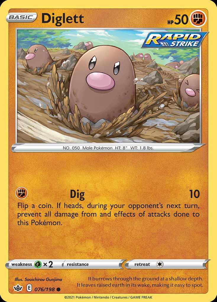 076/198 Diglett - Chilling Reign