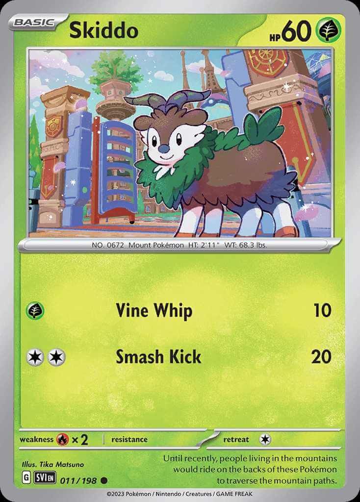 011/198 Skiddo - Scarlet and Violet