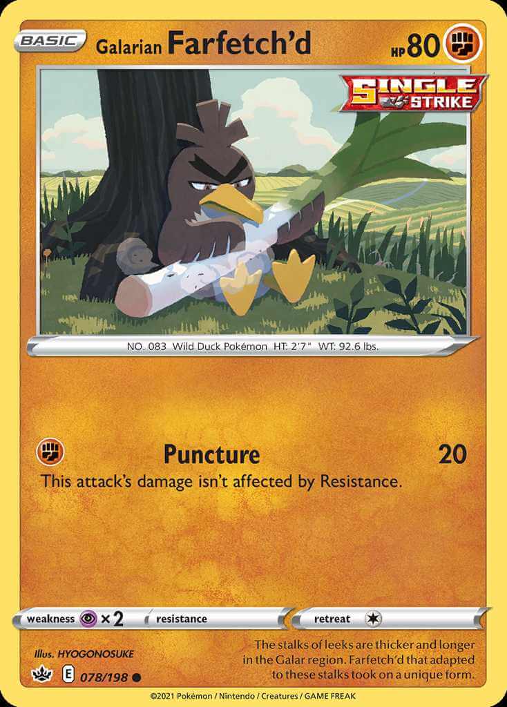 078/198 Galarian Farfetch'd - Chilling Reign