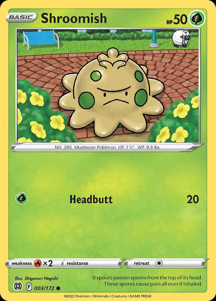 003/172 REVERSE HOLO Shroomish - Brilliant Stars