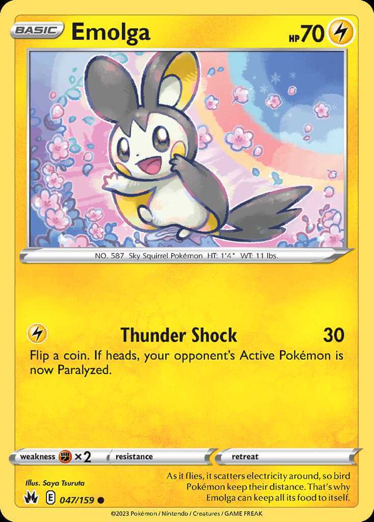 047/159 Emolga - Crown Zenith