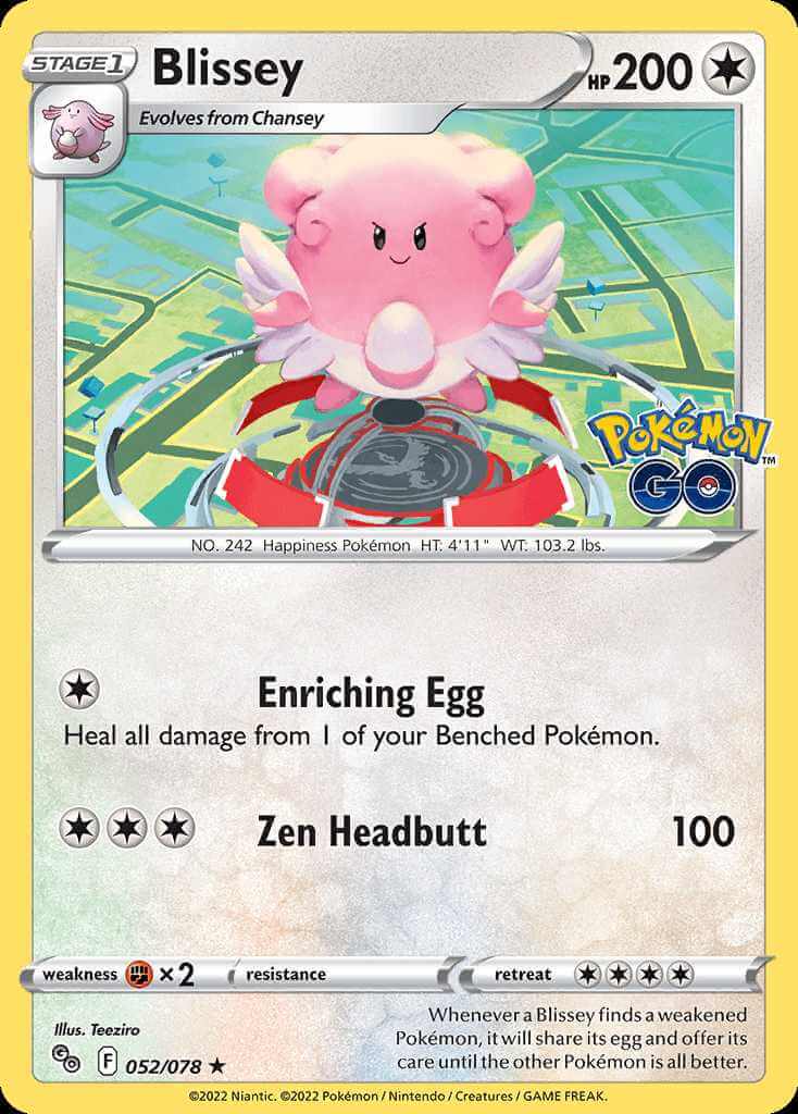 052/078 HOLO Blissey - Pokémon GO