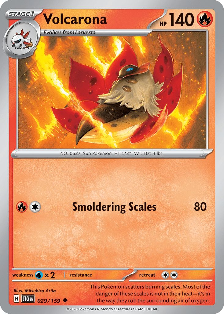 029/159 REVERSE HOLO Volcarona - Journey Together