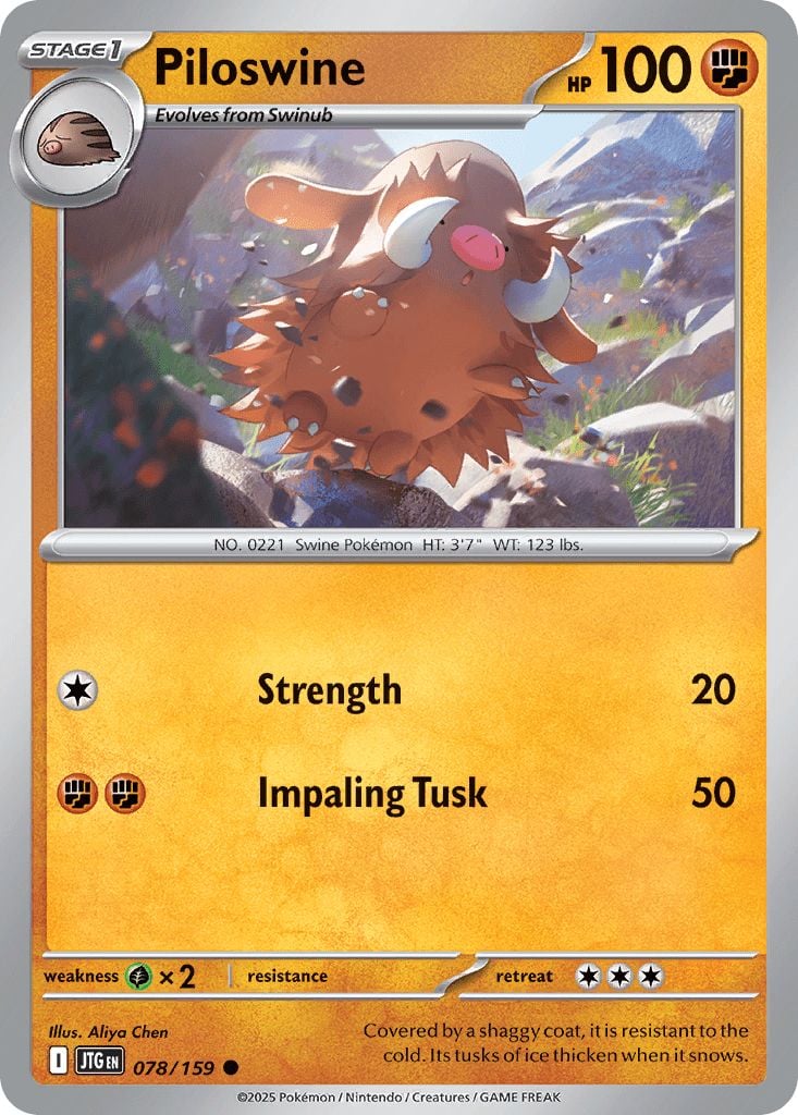 078/159 Piloswine - Journey Together