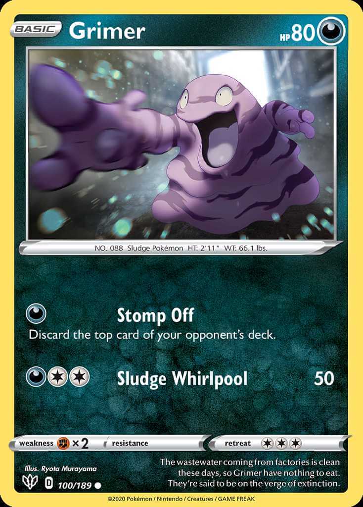 100/189 Grimer - Darkness Ablaze