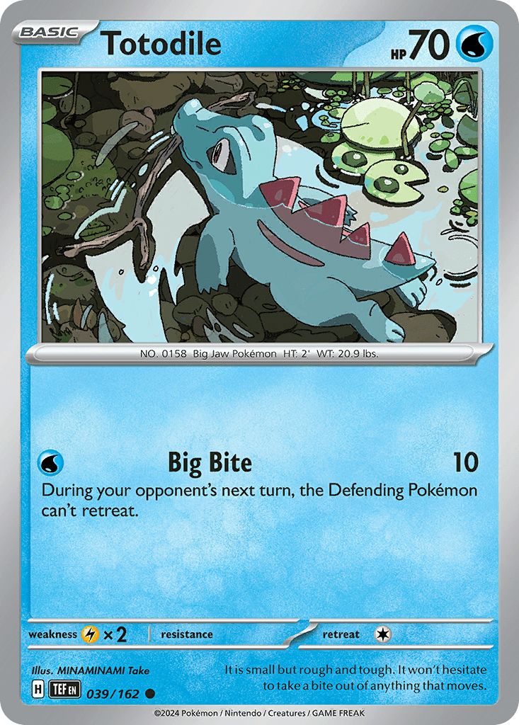039/162 REVERSE HOLO Totodile - Temporal Forces