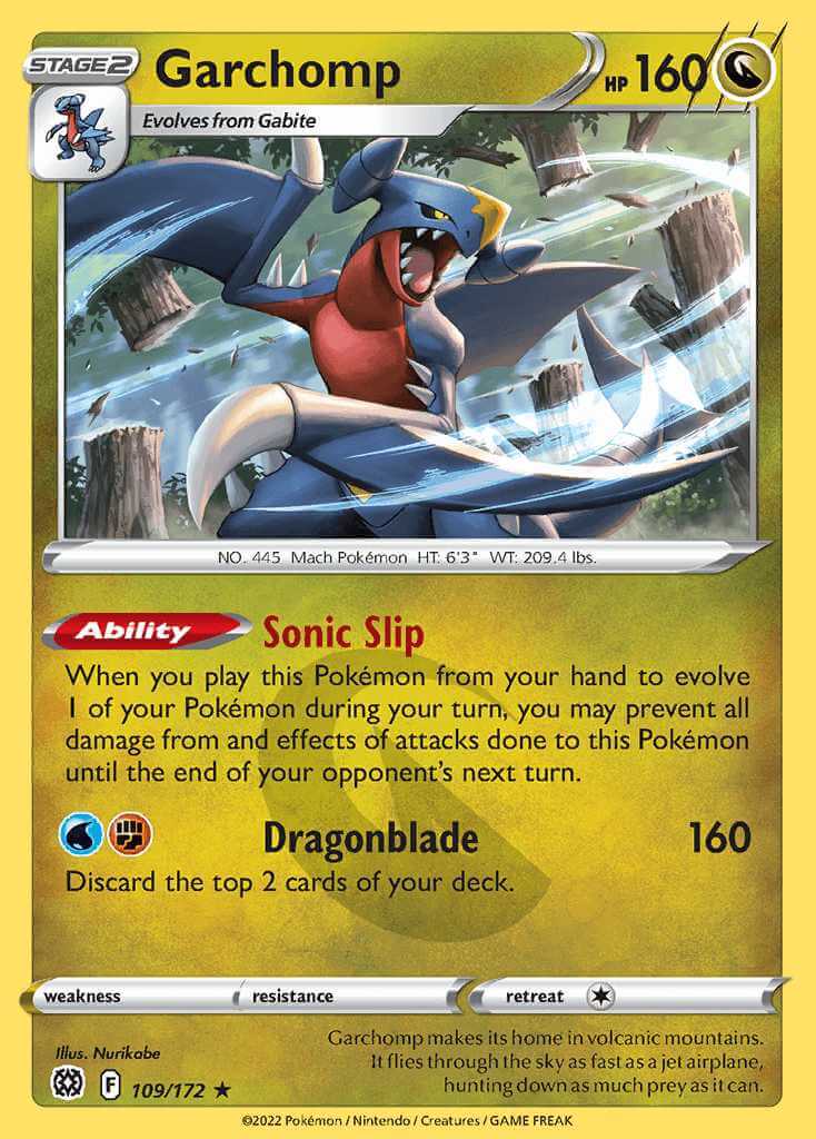 109/172 HOLO Garchomp - Brilliant Stars