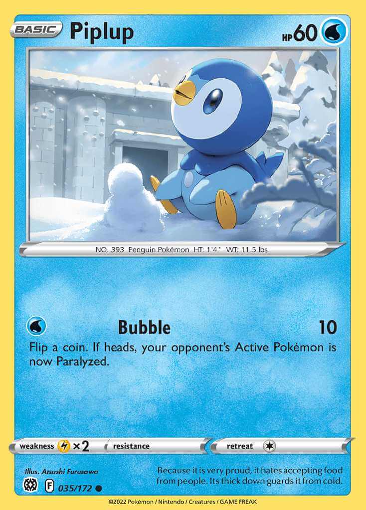 035/172 Piplup - Brilliant Stars