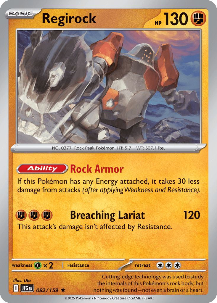 082/159 HOLO Regirock - Journey Together