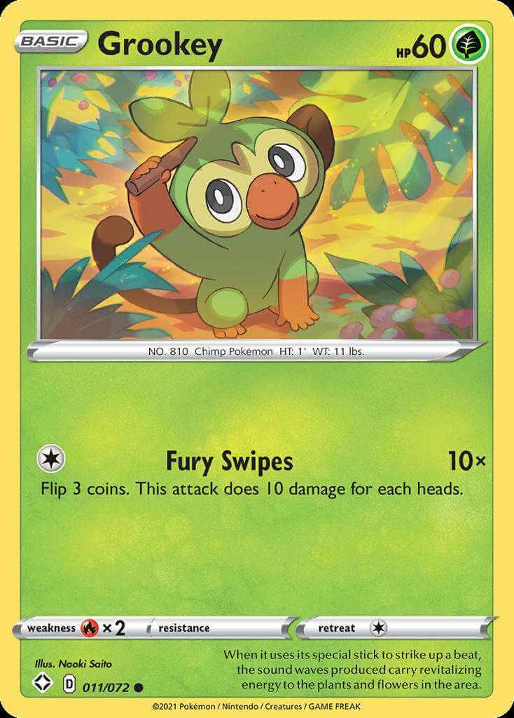 011/072 Grookey - Shining Fates