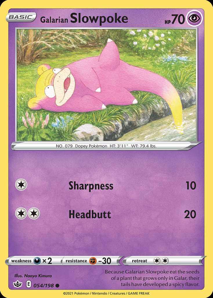 054/198 Galarian Slowpoke - Chilling Reign