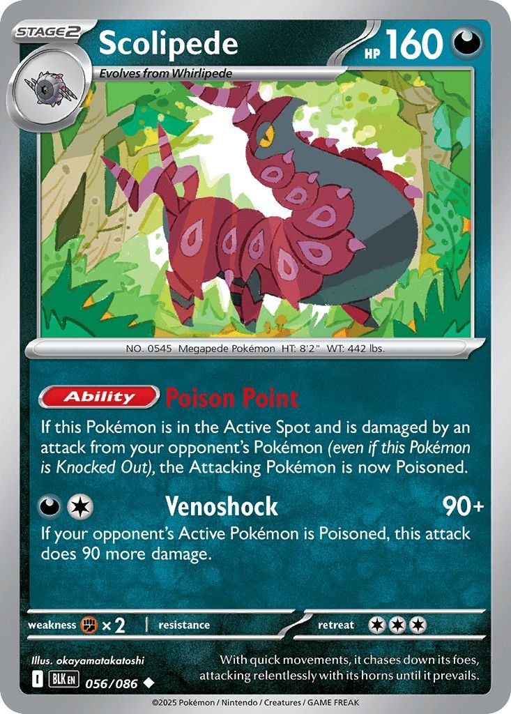 056/086 Scolipede - Black Bolt
