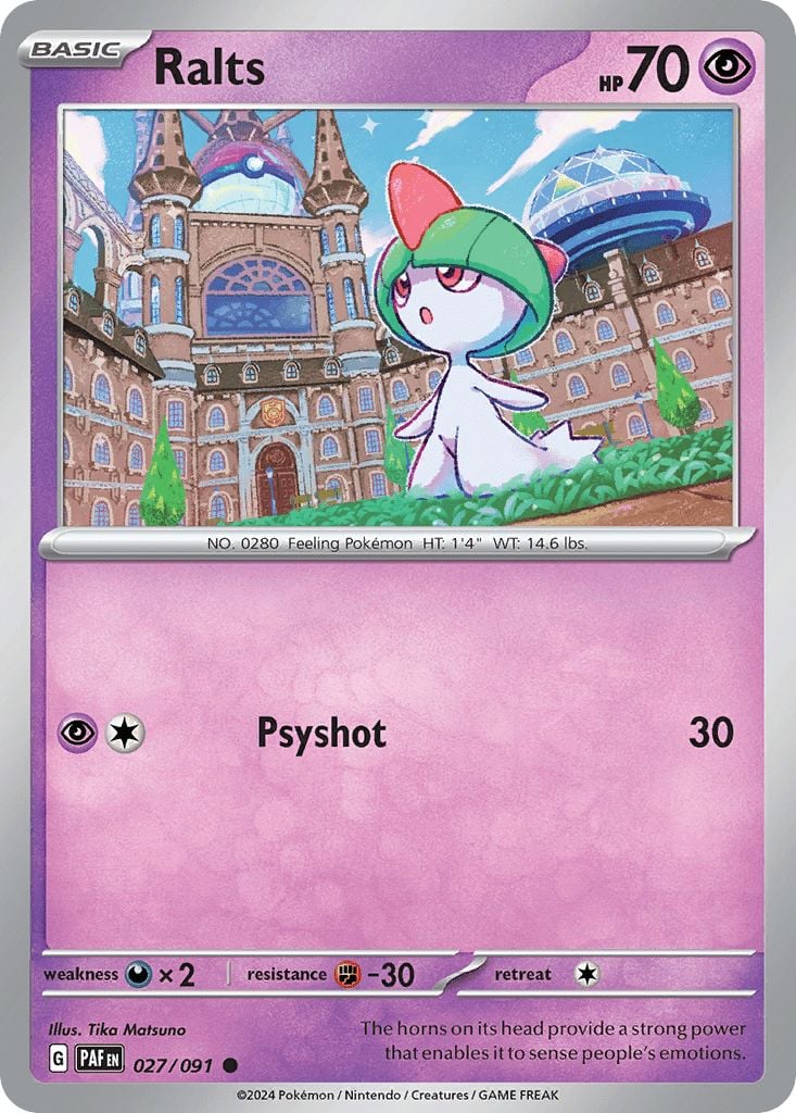 027/091 Ralts - Paldean Fates