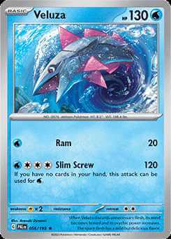 056/193 HOLO Veluza - Paldea Evolved