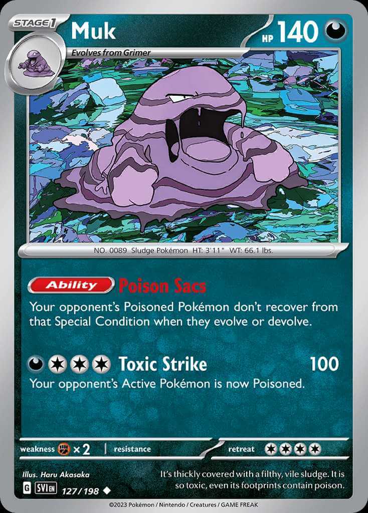127/198 Muk - Scarlet and Violet