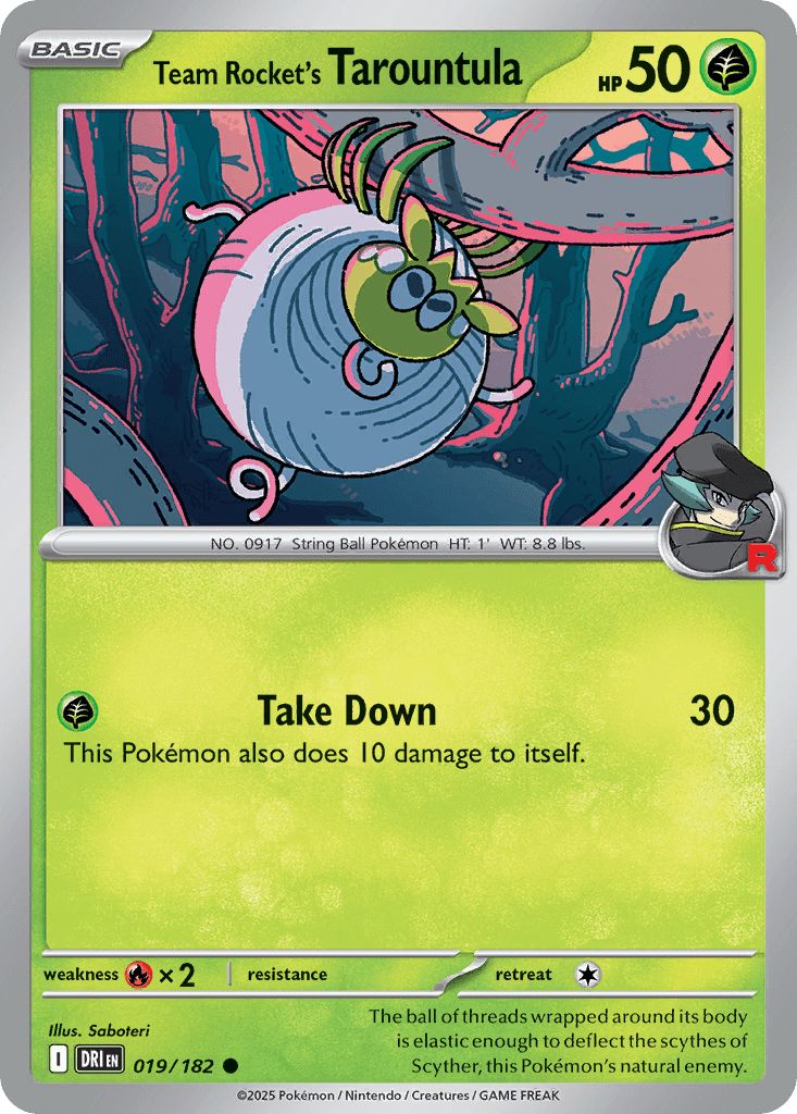 019/182 Team Rocket's Tarountula - Destined Rivals