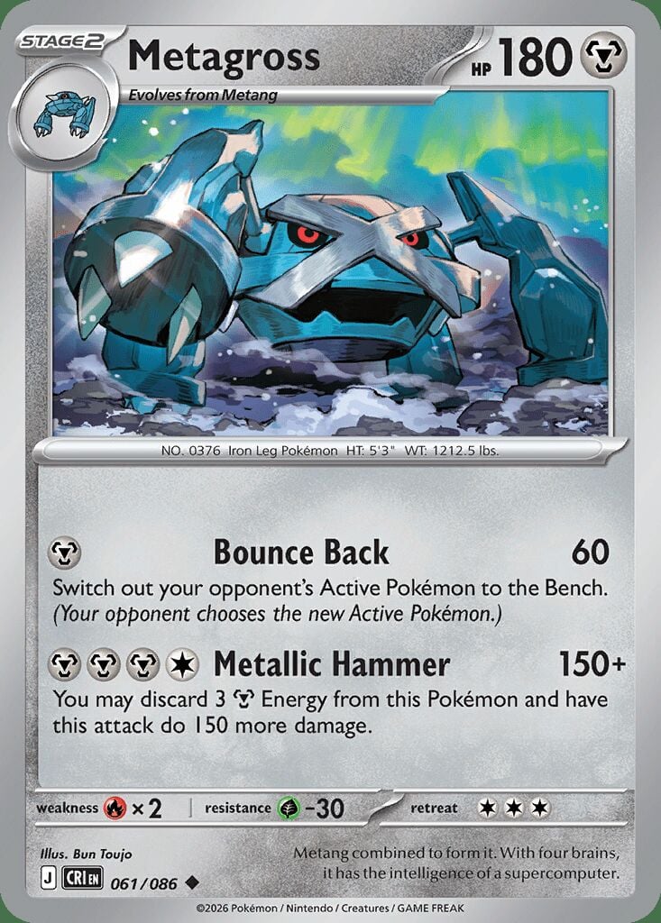 061/086 Metagross - Chaos Rising
