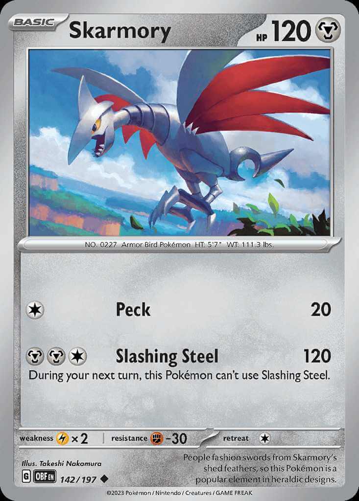 142/197 Skarmory - Obsidian Flames