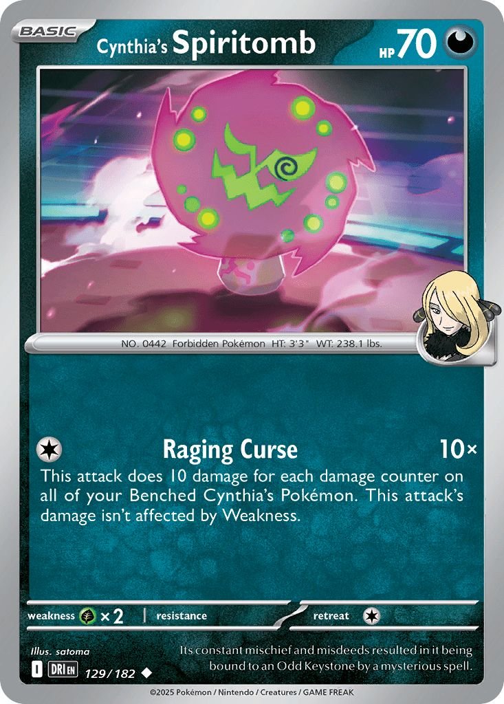 129/182 Cynthia's Spiritomb - Destined Rivals