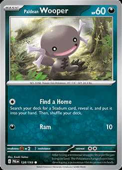 128/193 REVERSE HOLO Paldean Wooper - Paldea Evolved